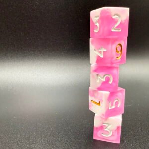 Pepto-Fae Six Sided Dice